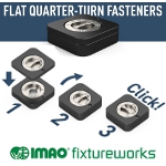 Image - New flat quarter-turn clamping fastener