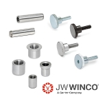 Image - Dowel pins, drill bushings, and knurled screws with hex